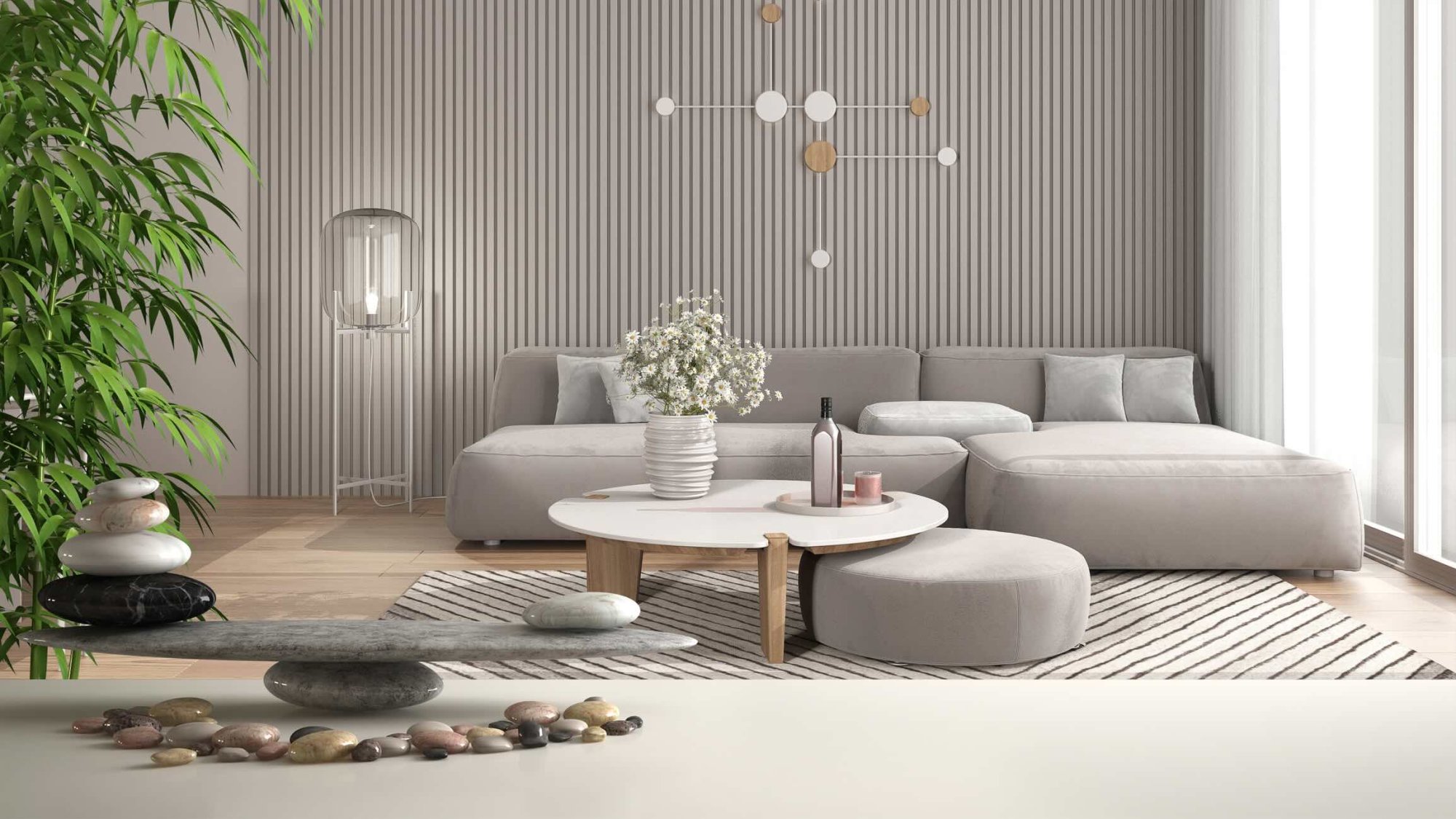 Livingul conform feng shui – unde să amplasezi canapeaua, televizorul și plantele