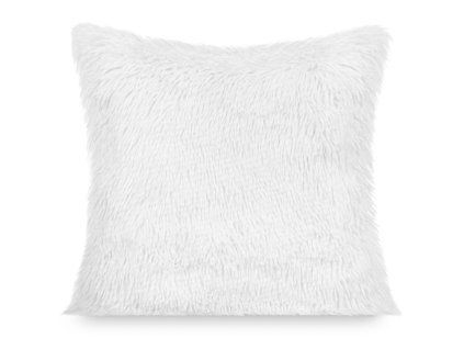 Husă de pernă 40x40 Furry - albă