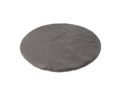 Covor shaggy rotund gri Rabbit 100 cm