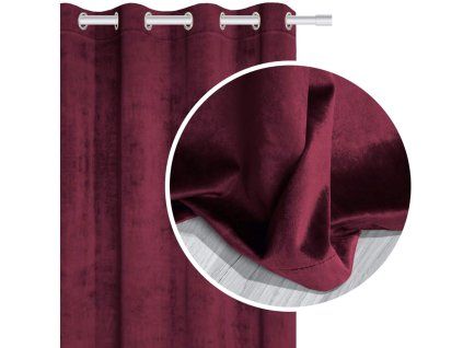 Perdea de catifea Velvet burgundy 140x250