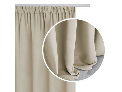 Draperie opacă Tasa bej 140x270