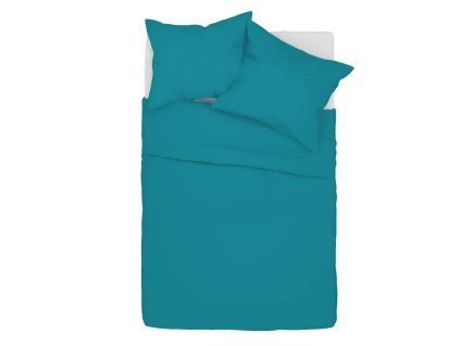 Linjerie de pat din bumbac Klarisa - turcoaz