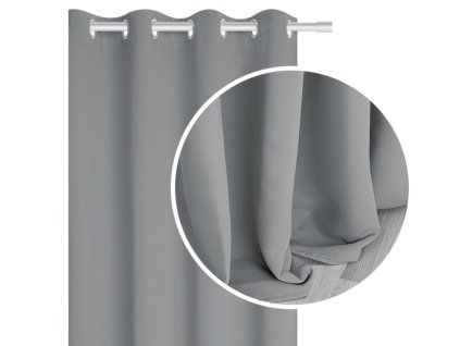 Perdea opacă Tamia argintie 140x250
