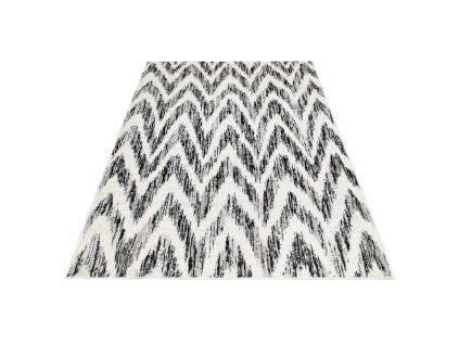 Covor de design alb-negro Strapo