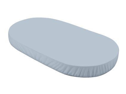 Cearșaf de bunmac 73x122 pentru pătuț oval 7 în 1 - blue