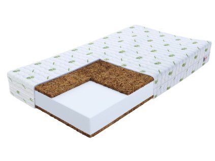 Saltea pentru copii din spumă Rudy 10 cu cocos 160x80