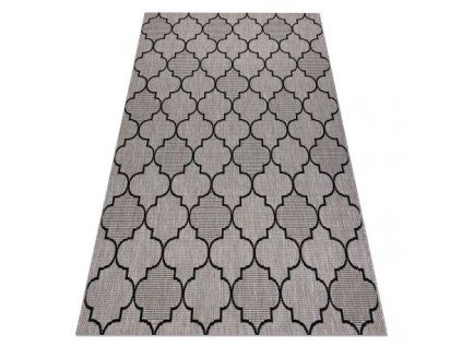 Covor gri-negru Sizal Floorlux