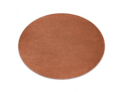 Covor rotund terracotta Softy