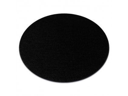 Covor rotund negru Softy