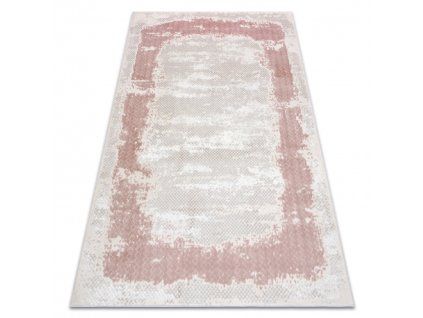 Covor texturat bej-roz Core