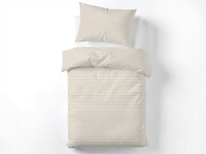 Lenjerie de pat Lines Mocca