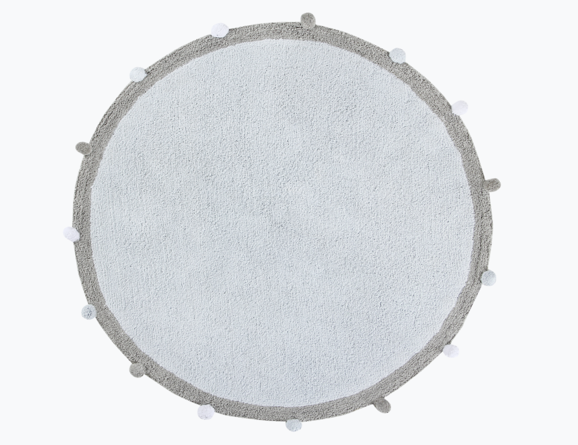 LC LC Covor rotund albastru pentru copii Bubbly 120 cm