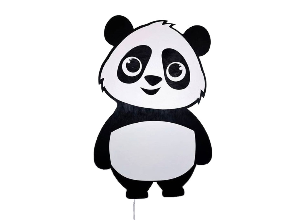 WW WW Lampă de copii LED din lemn PANDA