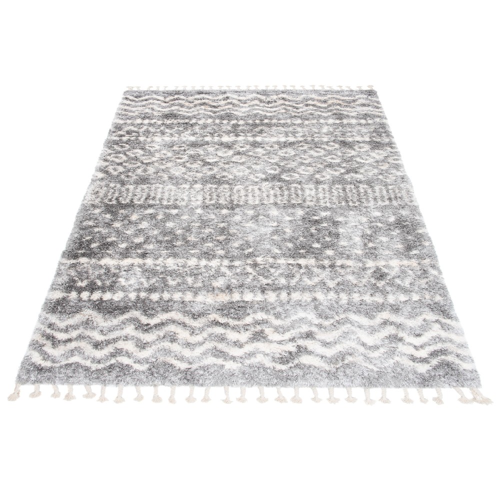 TA TA Covor shaggy gri scandinav Ontary Dimensiuni: 60x100 cm