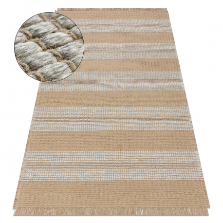 DW DW Covor de iută bej-gri Jute Dimensiuni: 160x220 cm