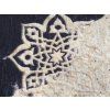 Covor negru abstract Harvy pentru sufragerie
