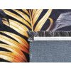 Covor floral negru Norm