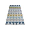 Covor nordic plin de modele geometrice.