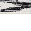 Covor de design alb-negro Strapo