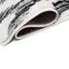 Covor de design alb-negro Strapo