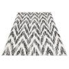 Covor de design alb-negro Strapo