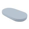 Cearșaf de bunmac 73x122 pentru pătuț oval 7 în 1 - blue