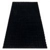 Covor negru Bubble 3D