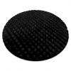 Covor rotund negru Bubble