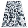 Covor patchwork alb-gri