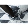 Covor patchwork alb-gri