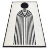 Covor geometric crem-negru Mode