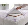 Saltea cu arcuri individuale și cocos Dax 160x200x24 - husă Lavender