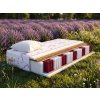 Saltea cu arcuri individuale și cocos Dax 180x200x24 - husă Lavender